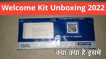 HDFC Bank Welcome Kit Unboxing 2022 | How To Unboxing HDFC Bank Welcome Kit