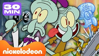 سبونج بوب | أكثر من 30 دقيقة من أكبر إخفاقات سكويدوارد الفنية | Nickelodeon Arabia