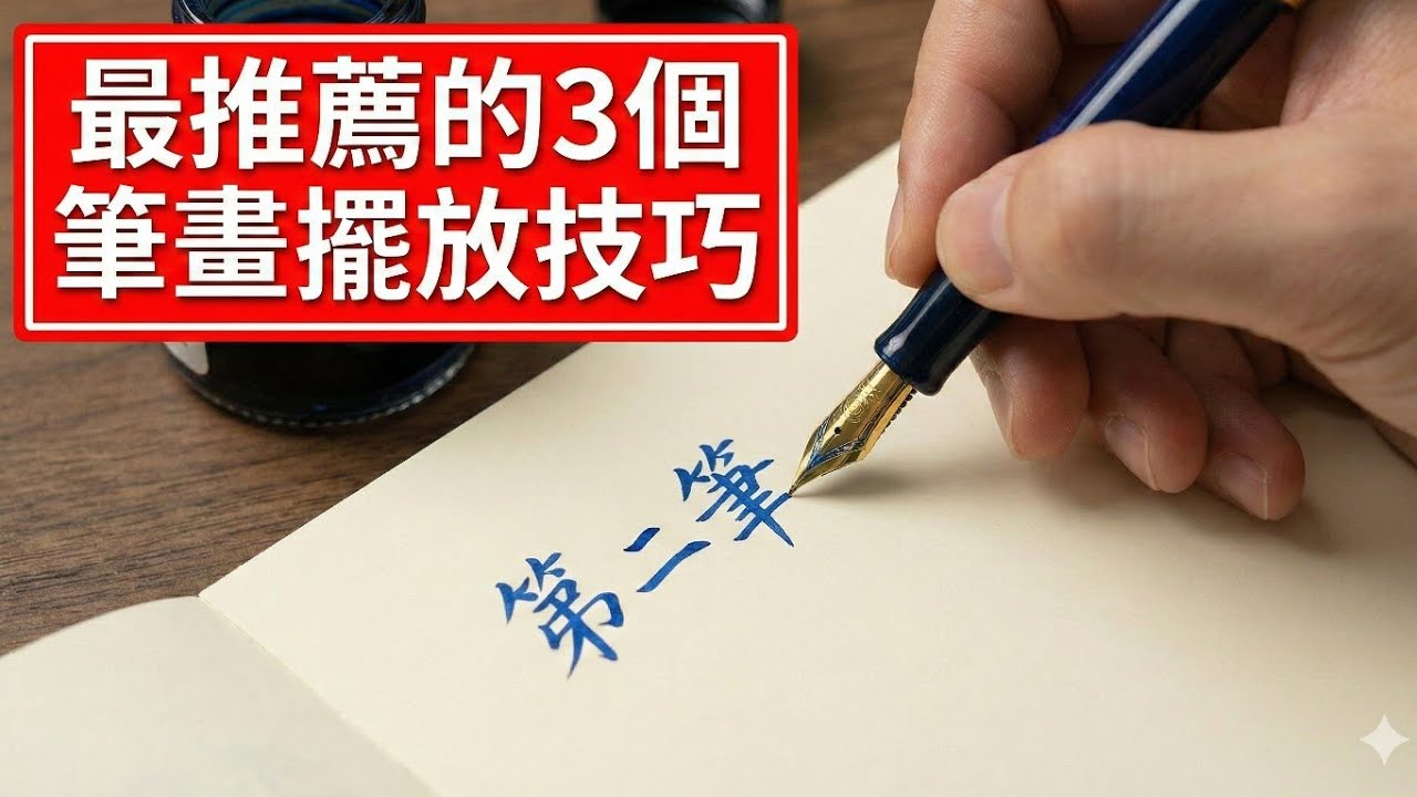 70-【 最推薦的3個筆畫擺放技巧】！要字體好看，這麼做就對了-硬筆書法-架構才是練字的王道