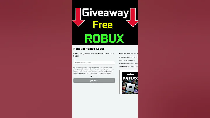 FREE ROBUX (ROLOX Gift CARD) Giveaway #giveaway #roblox #robux #shorts