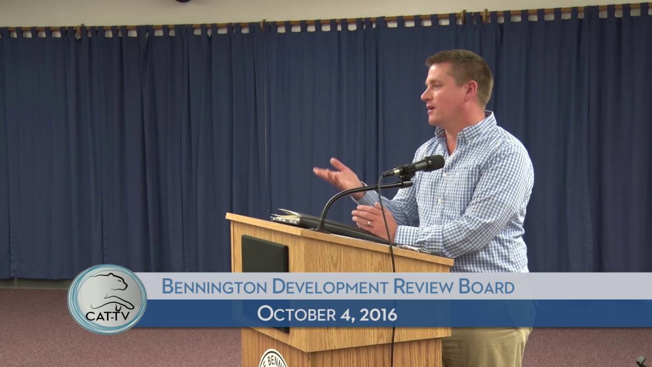 Bennington Development Review Board 10/4/16 YouTube