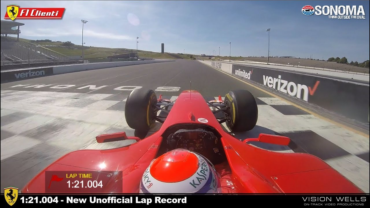 2019 Ferrari Corse Clienti Sonoma Raceway -  Marc Gene F2004 Record Lap