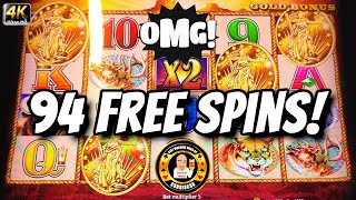 OMG! 94 SPINS on Buffalo Gold Slot Machine screenshot 1