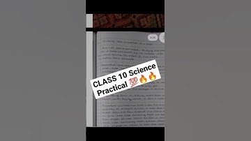 Science Practical Lab Manual  | Class 10 Practical | CBSE BOARD EXAMS | Pdf in Description #shorts