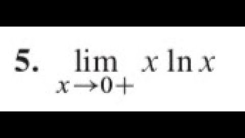 limit of x lnx as x approaches 0 from the right