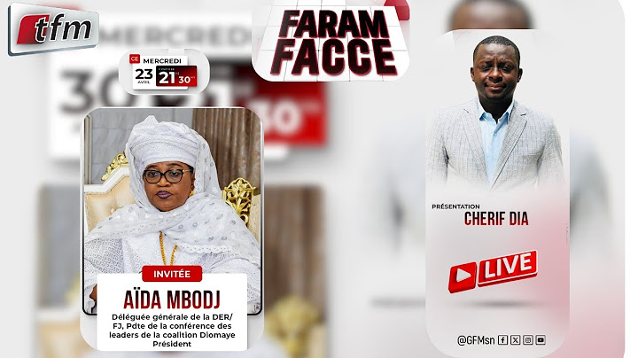 🚨🚨TFM LIVE : FARAM FACCE - Invité : Aida MBODJ - Pr : Chérif DIA - 30 AVRIL 2025