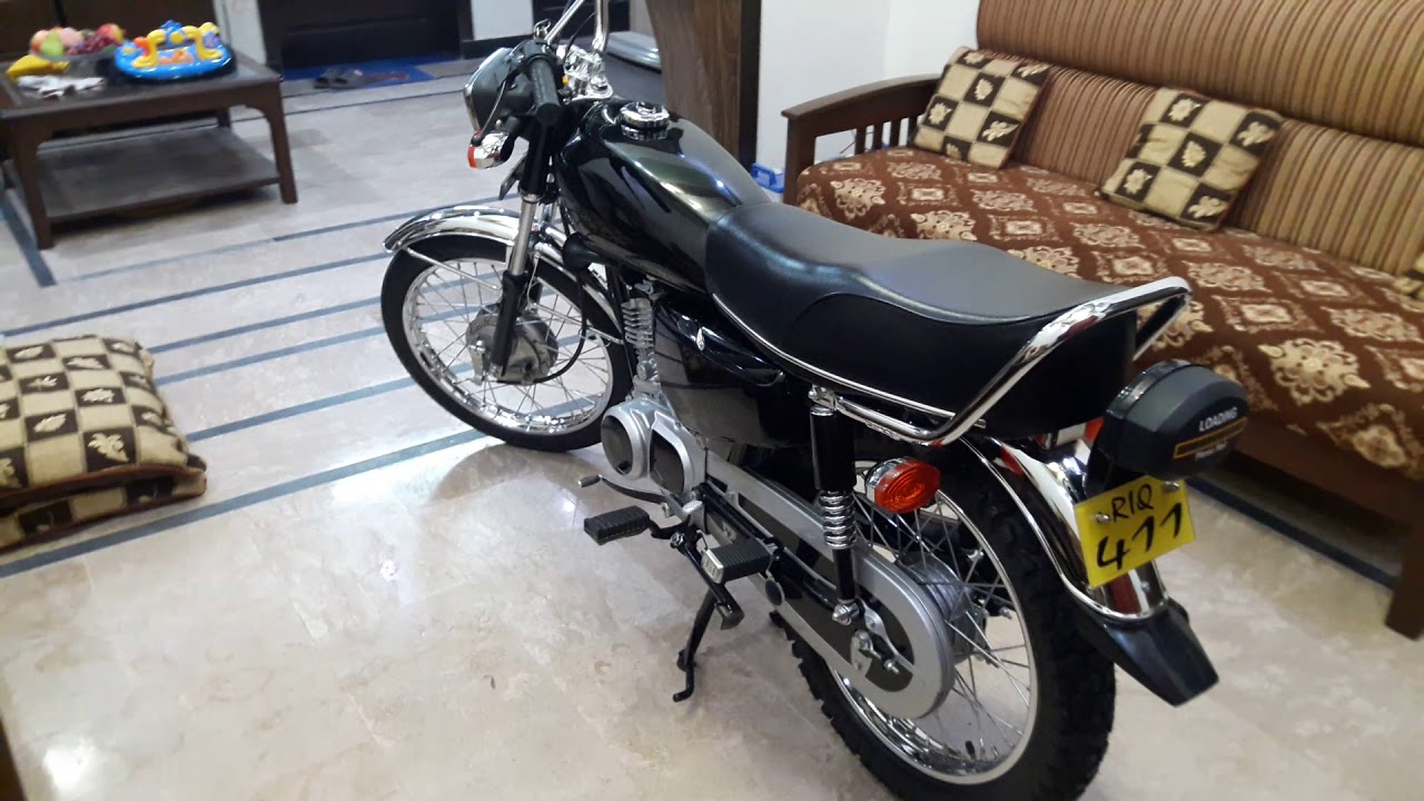 Honda CG 125 modified in black - YouTube