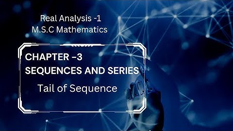 Tail of sequences|m- tail of Sequence|#Mathtricks |#Mathematics Vlog