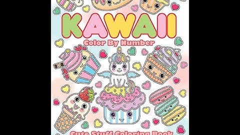 Kawaii Color By Number Coloring Book- Color Questopia Flip Through!