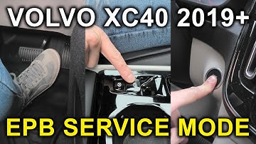 Volvo XC40, V60, S90, Etc (2019-2025): Rear Brake Service Mode! Replace Your Brake Pads! No Scanner!