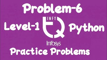 INFyTQ Python Practice Problem-6