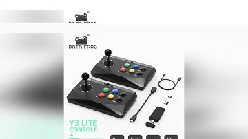 ✔️DATA FROG Y3 Arcade 4K Video Game Console with Game Arcade Keyboard Built-in 20000 Games Sti