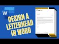 How to Create a Letterhead in Word | Letterhead Template Design