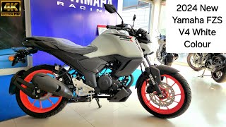 2024 New Yamaha FZS V4 White Colour | #anmotoexpo