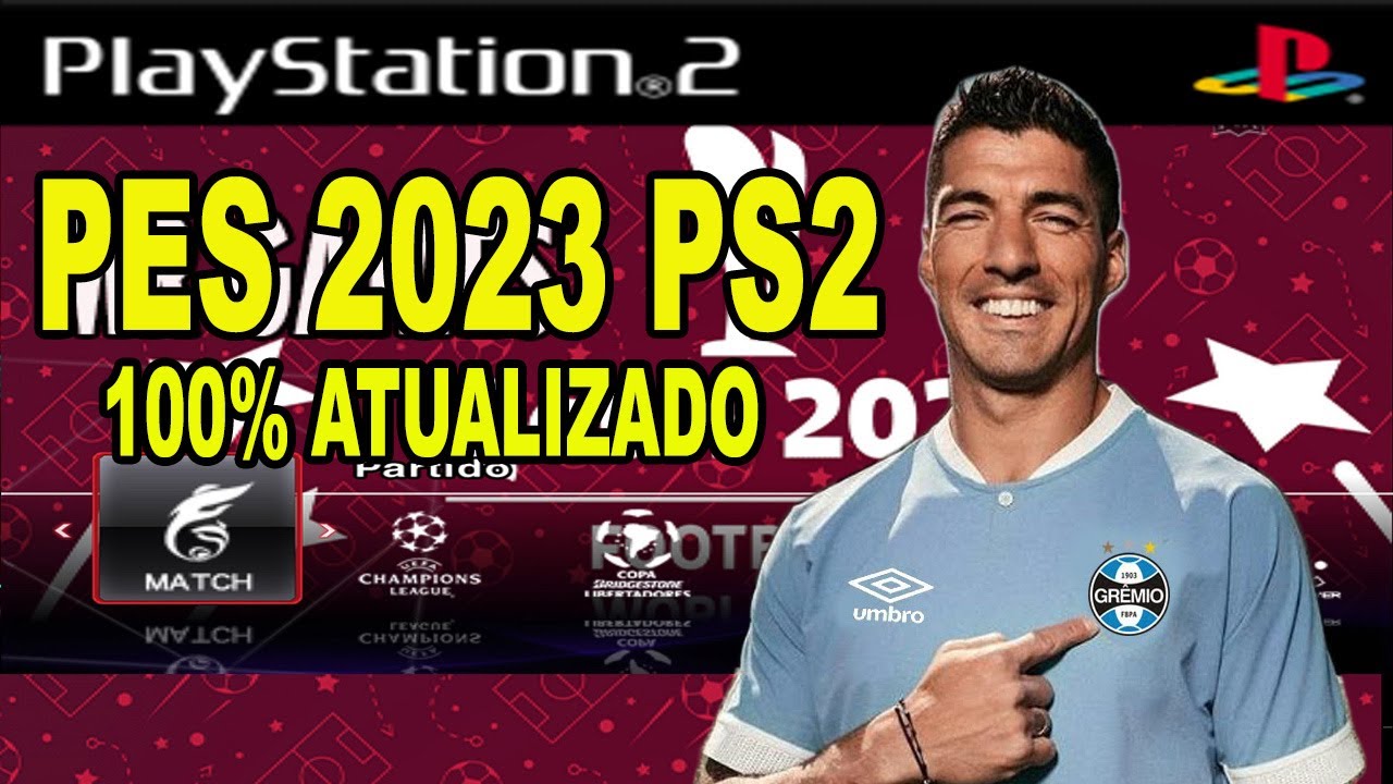 NOVO ! PES 2023 (PS2) VERSÃO JANEIRO 