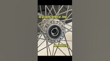 Bicycle Wheel Sealed Bearing Removal/Install: No Bearing tool! #shorts #bicycle #sealedbearing