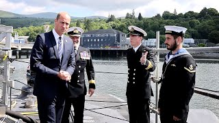 HRH Prince William visits HMS Audacious and opens Submarine Training facility in Faslane