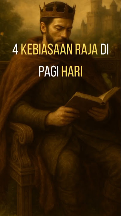 Lo wajib tahu —  4 kebiasaan Raja sejati di waktu pagi hari ⏰–––👑