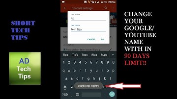How to change Your Google or YouTube Name within 90 Days Limit
