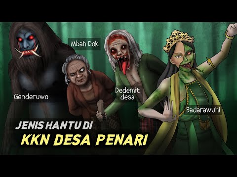 Jenis hantu di Film KKN Desa penari &amp; Illustrasinya | Badarawuhi, Mbah Dok, Genderuwo #HORORTIME