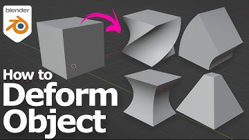 How to deform objects in Blender using Simple Deform Modifier