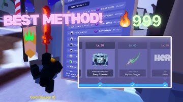 How to get PLAYER LEVEL 50 FAST! (Roblox Bedwars)