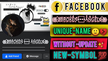 How To Create Unique Name Facebook I