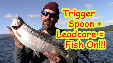 Trigger Spoon + Leadcore = Fish On!