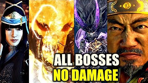 NIOH 2 - ALL BOSSES (+DLC) - NO DAMAGE [Kusarigama Build]