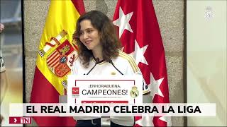 celebración liga 36 real Madrid en Madrid España fútbol sociedad 12mayo2024