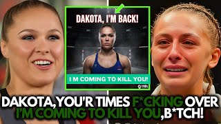 Ronda Rousey Sends Brutal Final Warning To Dakota Ditcheva Im Coming For Your Crown