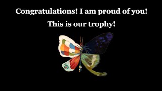 Our Trophy. Parcel Welcome Home Arg