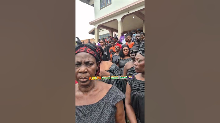The daughter of the late Madam Akua Donkor, bids her final goodbye to her mother.