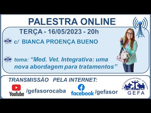 Assista: Palestra Online - c/ BIANCA PROENÇA (16/05/2023)