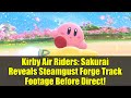 Kirby Air Riders: Sakurai Reveals Steamgust Forge Track Footage Before Direct!