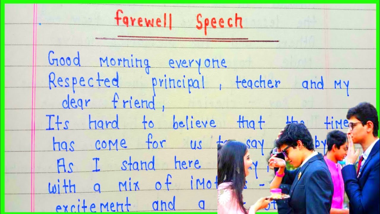 farewell speech english main। farewell speech in english। farewell ...