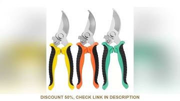 Pruner Garden Scissors Professional Sharp Bypass Pruning Shears Tree Trimmers Secateurs Hand Clipper