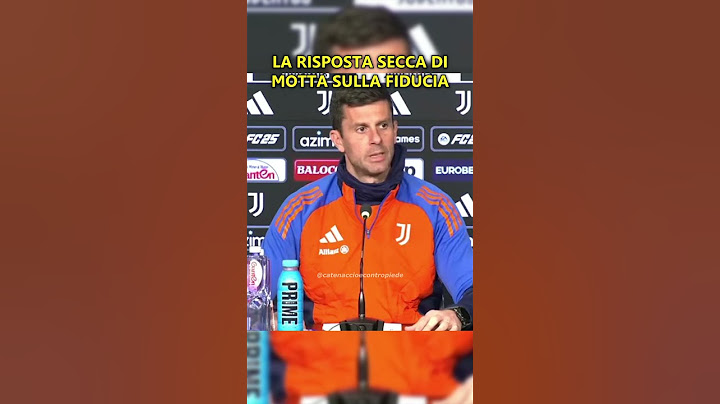 La RISPOSTA SECCA di THIAGO MOTTA