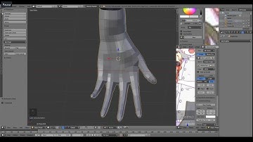 Hand retopology - Blender 2.79