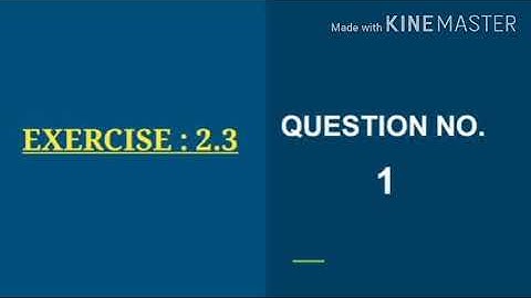 12 commerce statistics part 1 chapter 2 exercise 2.3 question no.1