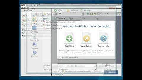How to convert PDF to DOCX using AVS Document Converter?