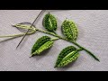 Most beautiful leaf 🍃 hand embroidery|latest leaf hand embroidery design|kadhai design