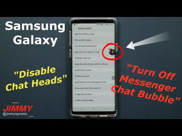 How To Disable Chat Bubble) - YouTube