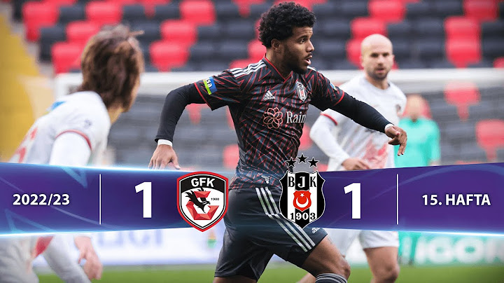 Gaziantep FK - Beşiktaş (1-1) Highlights/Özet | Spor Toto Süper Lig - 2022/23