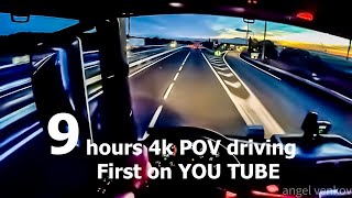 POV truck Driving MAN TGX 470    🕰  9  hours from lunel to Strasbourg FRANCE   🇫🇷  first on YOU TUBE