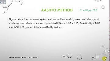 Design of Flexible Pavement: AASHTO Method (using Equation)