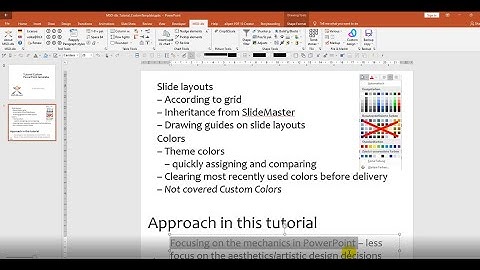 Creating PowerPoint custom templates – Theme colors