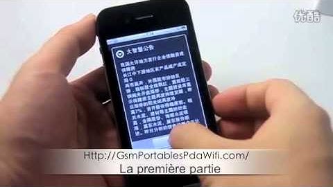 GooApple 3G G22 Android 2.2 WCDMA CPU Qualcomm MSM7227 Ecran Capacitif 3.5"