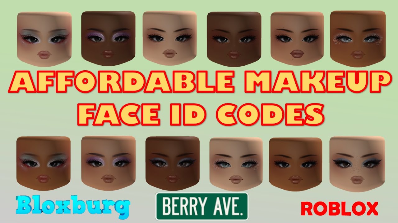 Girls Face ID Codes & Links [] Brookhaven, Bloxburg, Berry Avenue & other  games [] ROBLOX 