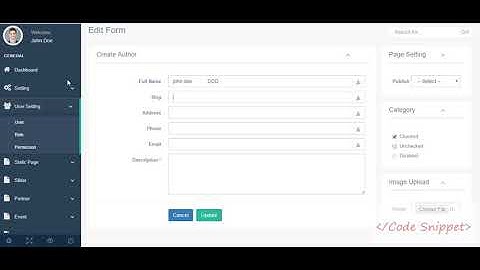 Laravel Tutorial : Use Same Form for Create & Edit